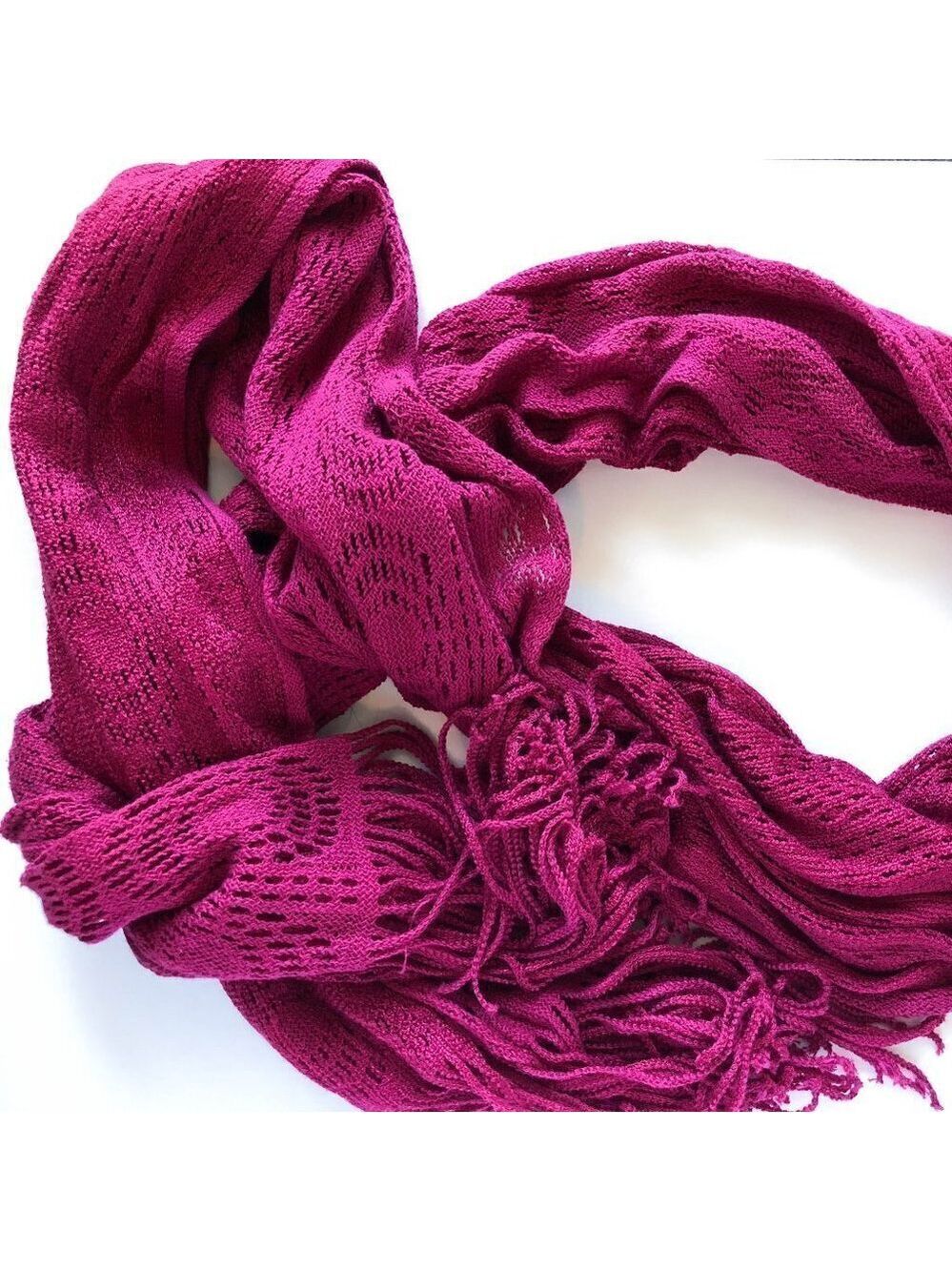 𝅺H&M Pink Crochet Scarf